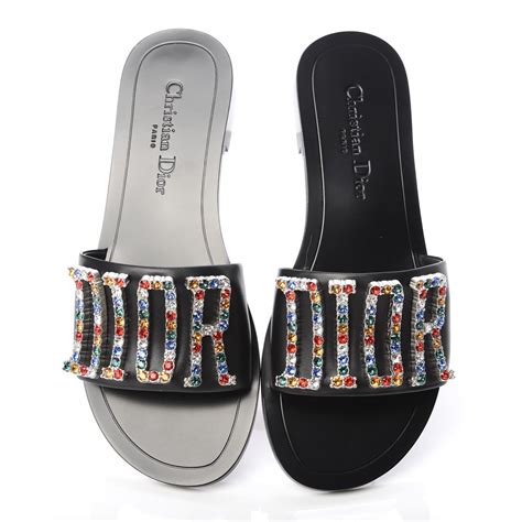 black christian dior slides|christian dior slides on sale.